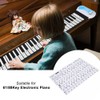 Pegatina de piano, removible, transparente, para teclado de piano 61/88