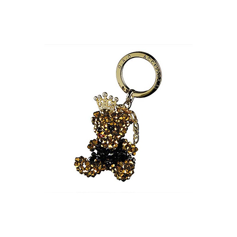 Garson DAD Crystal Bear Key Ring [Queen] Gold SA821-02 D.A.D