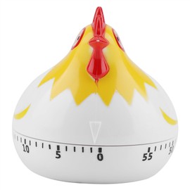 Chicken Pattern Countdown Timer for Cooking Baking - Cute Kitchen Timer Reminder for Cooking and Baking (Black) (White)