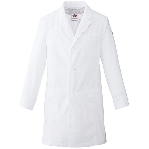 Dickies 1537PR Doctor Coat, Medical Lab Coat, Doctors, Men's, Stretch, Single Coat, Medical, White, wht