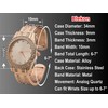 Blekon Collections Quartz Women's 34mm Case Elegant Rhinestone Bangle Watch