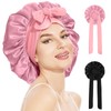 QYIKLPY Gorro De Satín Para Cabello Rizado, Gorro De Seda