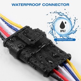 RDBS 5 Kit 5 Pin Electrical Wire Connectors 5 Way Waterproof Male and Female Plug for Car Truck, Motorcycles Marine Boat and Other Wire Connection