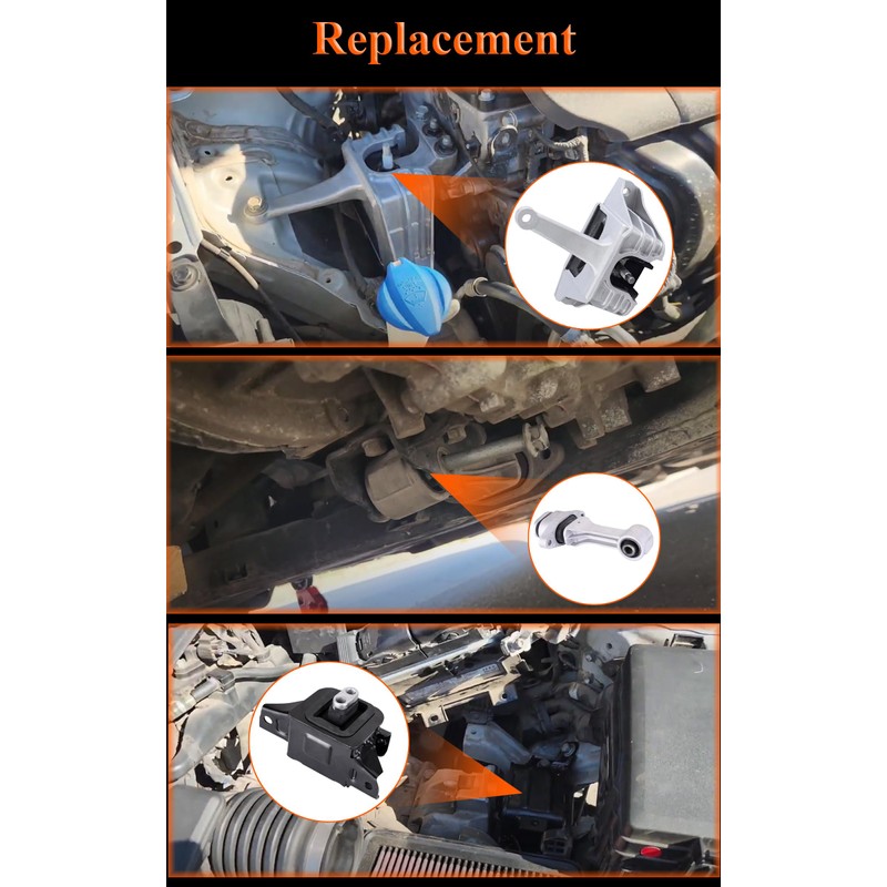 3PCS Engine Motor & Trans Mount Set Fit for 2017-2018