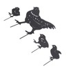 4Pcs Hen Chicken Silhouette Hollow Stake Design Cute Hen Chicken