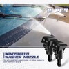 2 PCS Front Windshield Washer Nozzles, Washer Spray Jet Kit