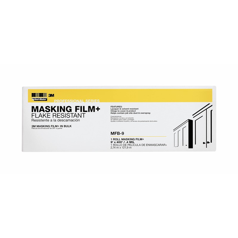 3M Hand-Masker Painter's Plastic Plus, 9 x 400-Feet, MFB-9