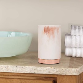 nu-steel MST5CH Misty Copper Collection Tumbler, Perfect for Home & Bathroom Accessories, Resin and Metal