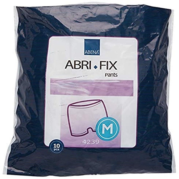 Abena 4239 Fix Soft Cotton Small Washable Trousers, 60 cm-100 cm, Medium, White (Pack of 10)