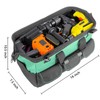 Oseeny 16-inch tool box Non-slip feet adjustable shoulder strap 14