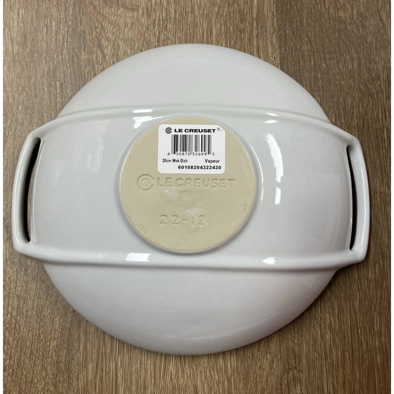 Le Creuset Lotus "Vapeur" LE CREUSET 8" Stoneware Wok Dish