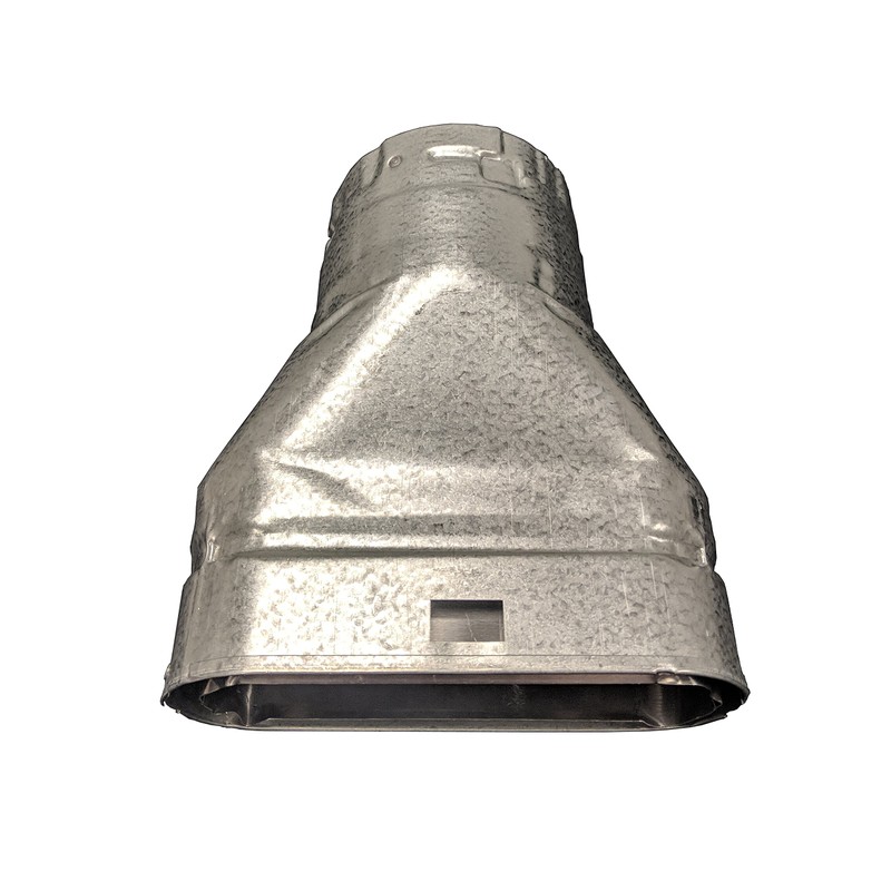 MetalFab 4MOR - B-vent Adapter Double Wall Flue Oval To