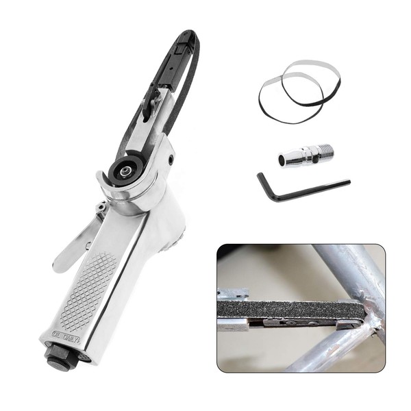 BEAMNOVA Mini Air Belt Sander for Woodworking Metal Working 3/8