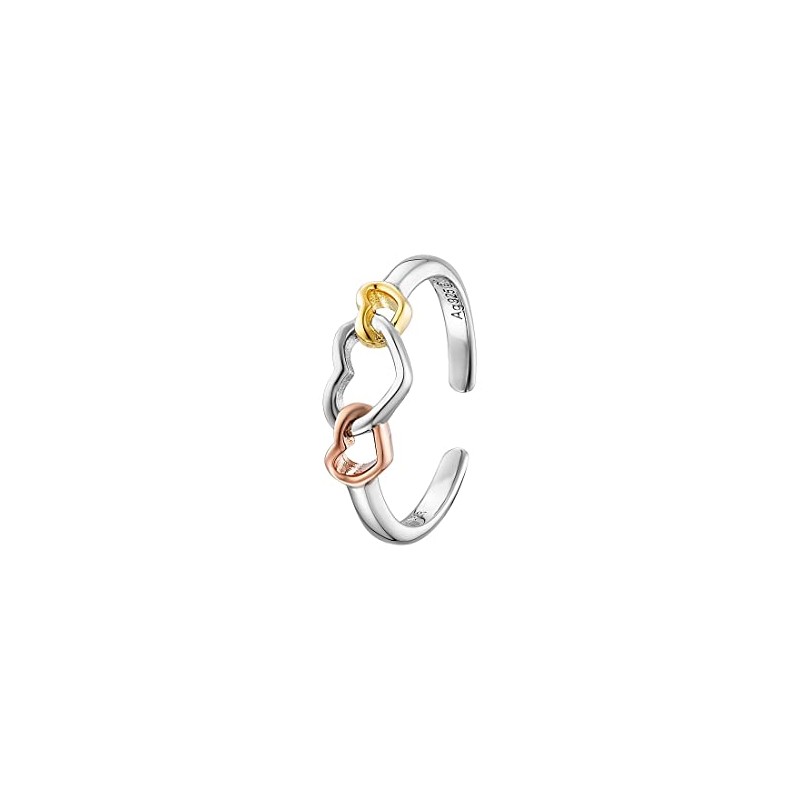 Engelsrufer ERR-WITHLOVE-03-TRI Women's Ring With Love Sterling Silver with Heart
