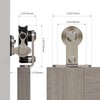 CCJH 10FT/120'' Stainless Steel Sliding Track Barn Door Hardware Kit