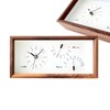KATOMOKU Thermo Clock Walnut km-152WA Wooden Watch Thermo Hygrometer, Dual