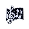 Musical Notes G Clef Eighth Music Scale Classical Embroidered Sew