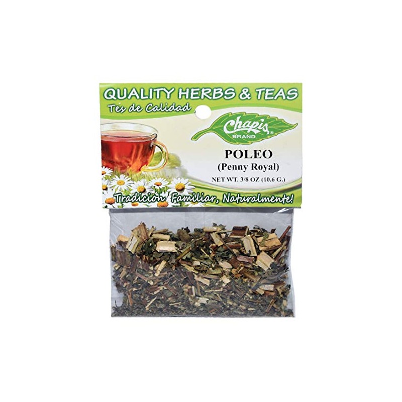 6 PIECES CHAPIS POLEO NATURAL HERBS HIERBAS Net Wt. 3/8