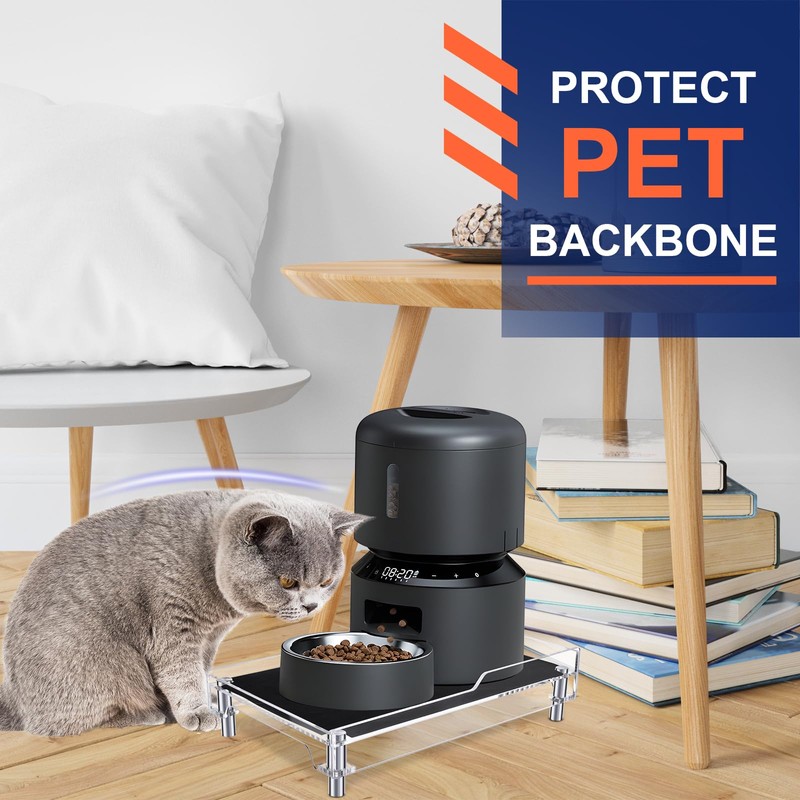 Beautyflier Raised Dog Feeder Stand Elevated Holder for Automatic Cat
