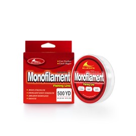 BLUEWING Monofilament Fishing Line Dia. 0.28mm 10 lbs 500 Yards Invisible Thin Diameter Mono Fish Wire String, Clear