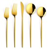 OIULO 30-Pieces Gold Flatware Set, Gold Silverware Set for 6,Tableware