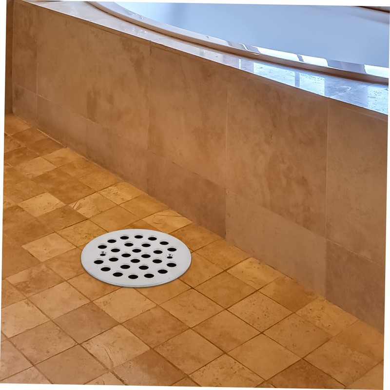 SHINEOFI 2pcs Stainless Steel Floor Drain Covers Round Strainers for