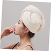 Healvian 2pcs Supple Dry Hair Hat Shower Cap for Women