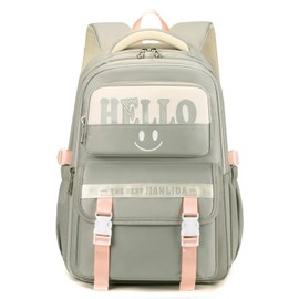 Suweir School Backpack Girls School Bag Boys Teenager School Bag Multi Bag Backpack School Waterproof Daypack School Bag Backpack for School Satchel Travel Teenagers, School Backpack Grey