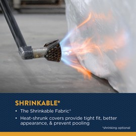 Transhield Universal Marine Boat Cover | Waterproof, Heavy Duty | Straps & Vents Included (18 ft - 19 ft)