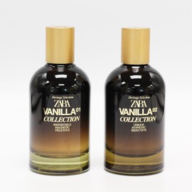 Zara Vanilla Collection 01 + 02 Cologne for Men Fragrance Set EDP Eau De Parfum 2x 100 ML (3.38 FL OZ)