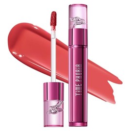 TIMEPHORIA Altera Tinte Labial Difuminador 010 Ripple, Coral Vibrante Acabado Brillante a Mate Suave, Difumina Líneas del Labio, Textura Aterciopelada