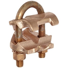 Burndy GAR1429 Wire to Rebar Conductor, 1/2-3/4 I.P.S. Tube, 7/8" - 1" Rod Size, 2/0 Sol. - 250 Cable, 2-3/8" Width, 3" Height