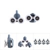 Acouto Twin Bottom Top Shower Door Rollers Pulleys Wheels Runners