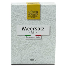 Küper Selection Sea Salt – 1000 g Fine Salt for Seasoning and Refining – No Additives or Chemical Aftertreatment