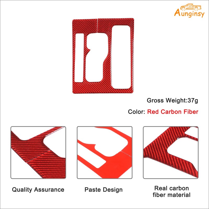Aunginsy Center Console Gear Shift Panel Cover Cup Holder Trim