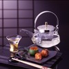 Hario "Hakkaku Chirori" Sake Cooler, 360ml, Embossed Silver