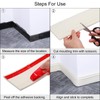 MECCANIXITY Flexible Wall Molding Trim, Self Adhesive Peel and Stick