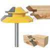 Mesee Mitre Milling Cutter, 8 mm Shank Gluing Cutter Router,