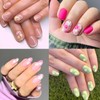 30 Sheet Flower Nail Art Stickers Colorful 3D Self Adhesice