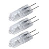 Ex-Pro® 3 Pack - Clear 20w G4 12v 2 Pin Halogen Capsule Bulbs/Lamps 2000hrs