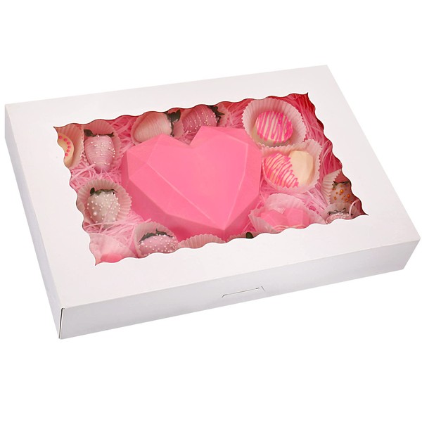 Tcoivs 20-Pack 16" x 11" x 2.5" Bakery Boxes with