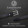 LINDENMANN Men's Full Leather Belt Made of Cowhide Leather, 30