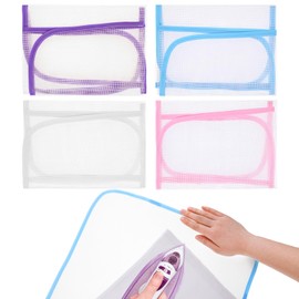 Jeffdad 4 Pack Pressing Cloth for Ironing Scorch Mesh Cloth Saving Ironing Protector Insulation Pad for Sewing and Ironing Iron Fabric Protector Pressing Tool for Ironing Protection 23.6×15.7"(Color2)