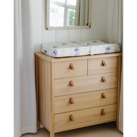 Sorrel + Fern Changing Pad Cover 2-Pack (Watercolor Elephant) - Premium Fitted Sheets - Buttery Soft Cotton Blend