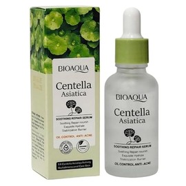 BIOAQUA Suero Facial Centella Asiática Calmante Reparador, Control de Aceite Anti-Acné, Hidratante, 30ml
