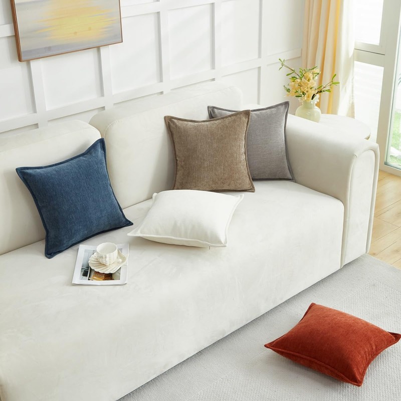 Sunday Praise Pack of 2 Chenille Fall Decorative Boho Pillow