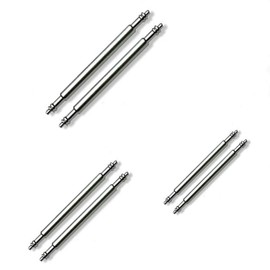 6 x Watch Strap Spring Bars Pins 3 Different Sizes in 1 Pack Double Flanged Replacemant Bar (18mm 20mm 22mm)