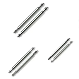 6 x Watch Strap Spring Bars Pins 3 Different Sizes in 1 Pack Double Flanged Replacemant Bar (18mm 20mm 22mm)