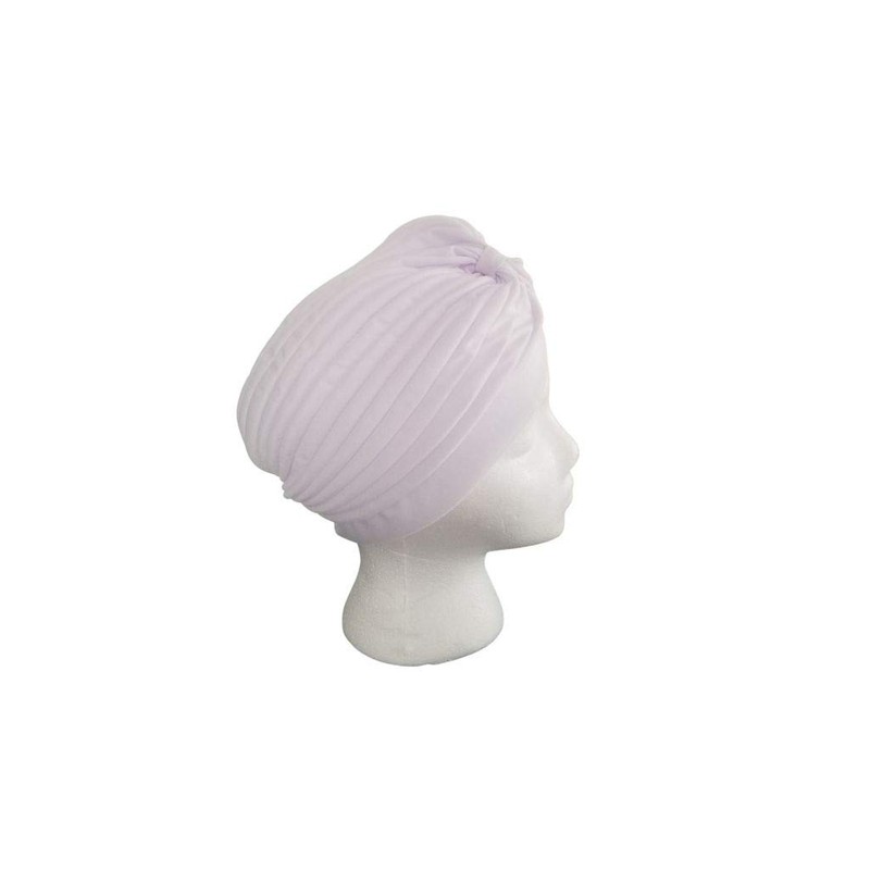 Ifa Store Turbante plizado de Mujer Blanco