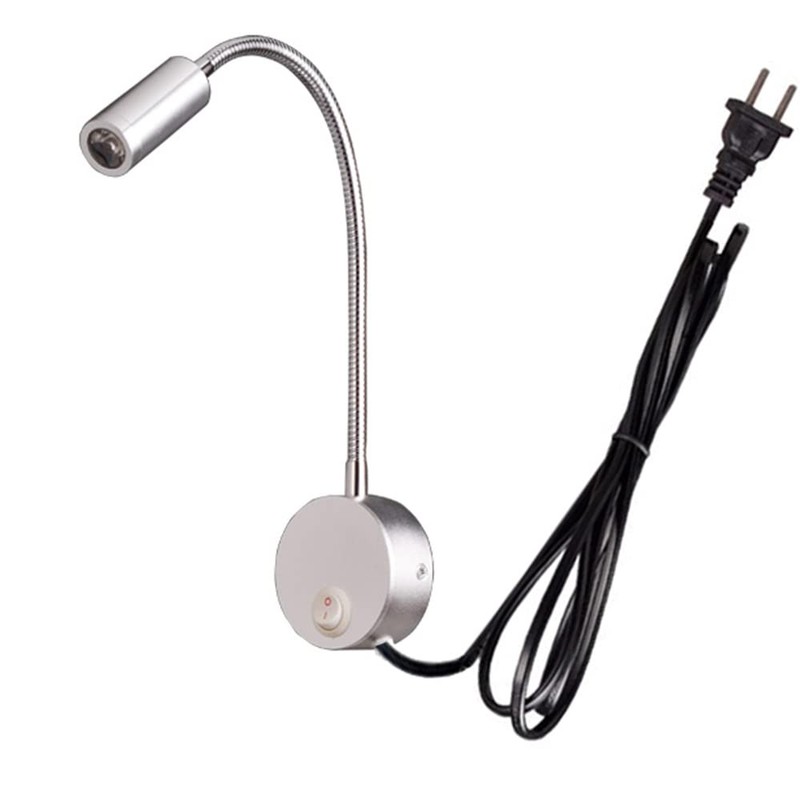 LUMINTURS 3W LED Wall Sconces Picture Mirror-Light With Plug Book